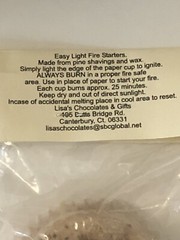 20 Fire Starters Handmade Wax & Wood , for campfire, woodstove, fireplace Plain