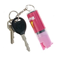 2 Pack Burn Pepper Spray 1/2oz Self Defense Security Keychain Pink