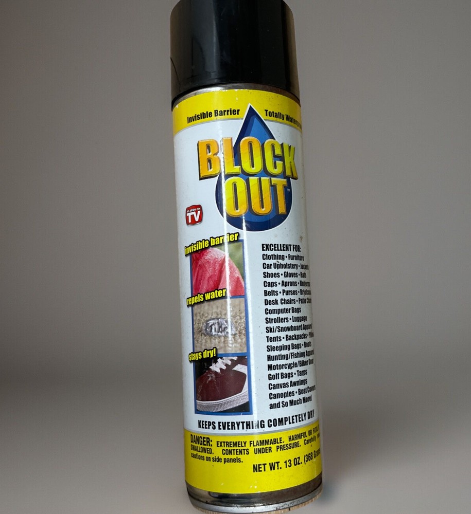 ✨ BLOCK OUT Waterproofing Spray – 13oz Jumbo Can! 💦🛡️ ✨