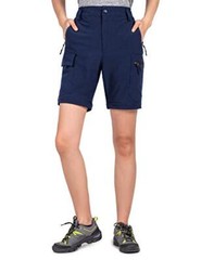 Women’s-Hiking-Pants Convertible-Zip-Off-Quick-Dry-Pants for Cargo, Small Navy