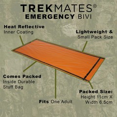 Trekmates – Lightweight Reflective Emergency Bivi Shelter for Outdoor Survival