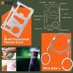 Emergency Survival Kit for Men 12 in-1 Outdoor Survival Gear Lifesaving Tools