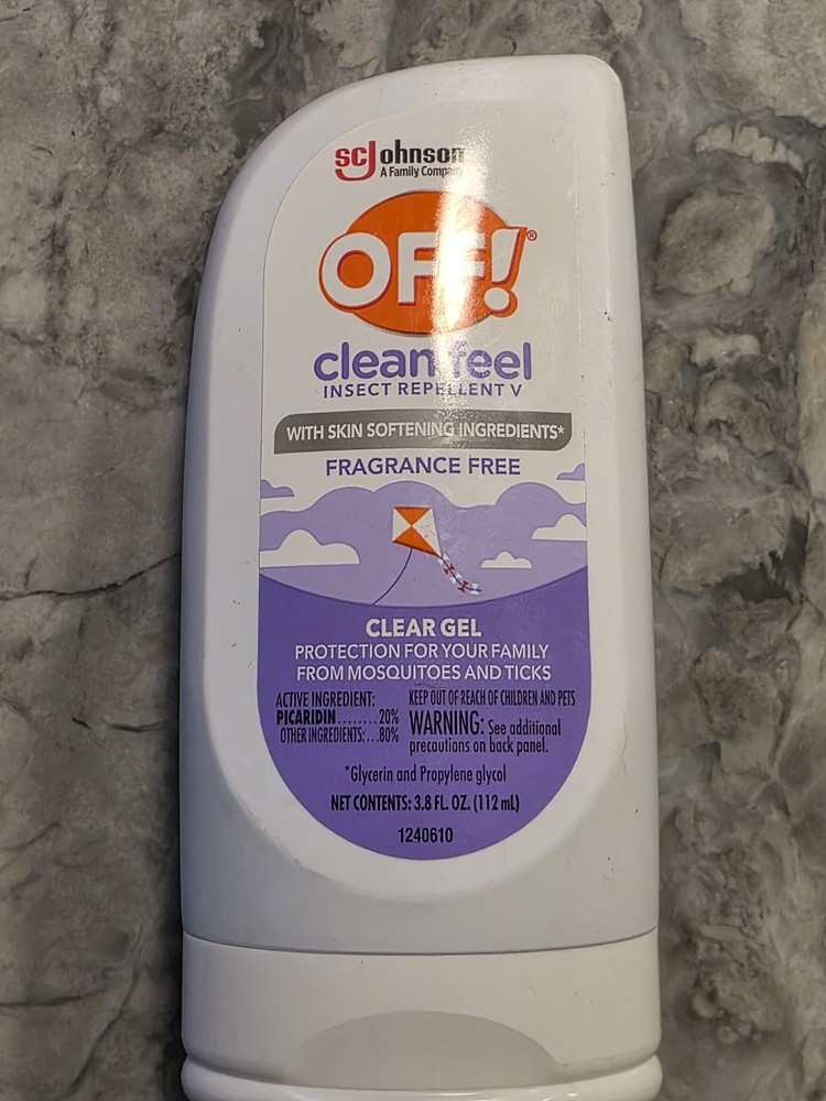 Off! Insect Repellent Clear Gel 3.8 Fl Oz Lot Of 2 Summer On! FREE SHIPPING!
