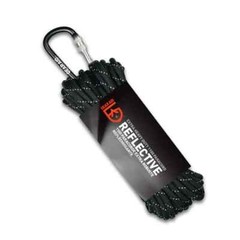 Gear Aid Extra Heavy Duty 1100 Paracord with Carabiner – Black/Reflective