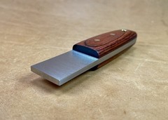 Bushcraft Striker Firesteel Scraper For Ferro Rod Carbon Steel Dymondwood Handle