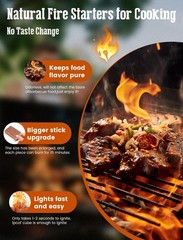 Quick & Reliable Natural Fire Starters – 32 Smokeless Cubes for Easy Ignition