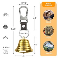 Bear Bell for Hiking | Hiking Essentials Bear Bells with Electronic Air Horn