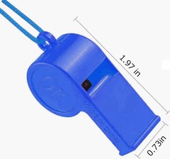 144PCS Plastic Whistles Bulk Whistles Training Sports Whistles with Lanyard USA