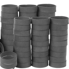AMUU Rubber Bands Size #82, 60pcs Tactical Black Wide