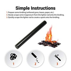 Tactical Pack of Eight (8) 5/16″ DIY Ferrocerium (Ferro) Rods 5/16″ (0.8cm)
