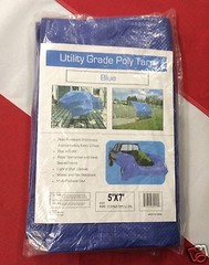 Utility grade poly tarp survival prepper bug out bag hiking boating disaster