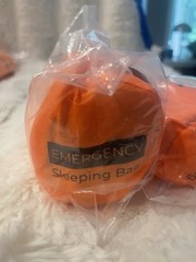 Sierra Madre Emergency Sleeping Bag 3-Pack PE Mylar Bright Orange 7ft x 3ft