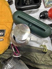 Outdoor Survival Lot Coleman-REI-Zebra-Shovel-Cushions-Hand Warmer & More