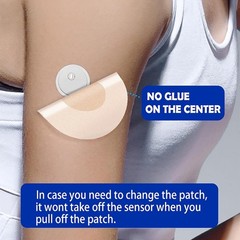 25Pack Waterproof Libre 3 Sensor Covers Adhesive Patches for Swimming & Sports