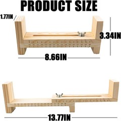 lygchii Wood Paracord Jig Bracelet Maker, Adjustable Onesize, WOOD
