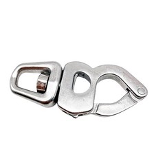 Marine 316 Stainless Steel Quick Release Snap Shackle Fast Eye Hook Rigging