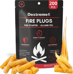 Fire Plugs Waterproof Fire Starter for Campfires, Emergencies, Survival, Fire Pi