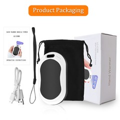 Standard Pocket Hand Warmers 10000mah Rechargeable USB Handwarmer/Power Bank US