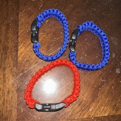 3 Outdoor Adjustable Paracord Survival emergency Rope Bracelet. $6.99 For All 3!