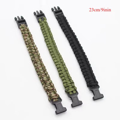 Outdoor Adjustable Paracord Survival emergency Rope Bracelet