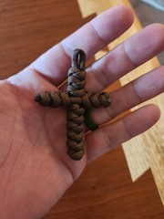 Handmade Cross 550 Paracord Key Chain/Hanger High Quality Made in USA