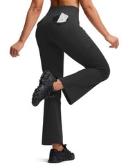 ISEEGZ Women’s Hiking Pants Fleece Lined High Waisted X-Large, A-black