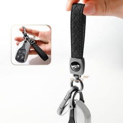 Carabiner Keychain, Universal Heavy Duty Woven Handmade Leather Key Chain, Ca…