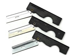 Derma-Safe 3 Pack Razor Knife with Cable Ring EDC IFAK SERE Survival HR207 Black