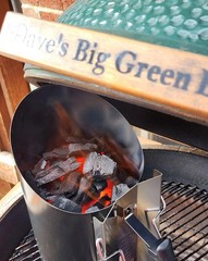 6.5″X14.5″ Double enameled Charcoal Chimney Starter with Stainless Steel Heat…