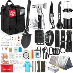 254 in 1 Survival Kit with First Aid Emergency Tools for Camping Hiking Travel
