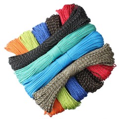 Paracord Rope 2mm Reflective 3 Strand Core Nylon Tent Camping Lanyard Cord
