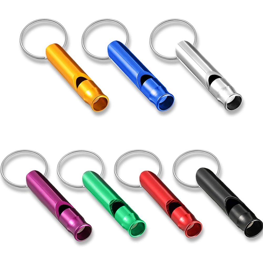 Sumind 49 Pieces Emergency Whistle with Keychain, Aluminum Emergency…