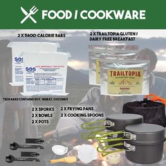 2 Person 72 Hour Bug Out Bag/Emergency Kit/Survival Backpack, Natural Disasters