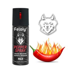 Feloiy Pepper Spray 2oz with Quick Release Safety Trigger – Self Defense