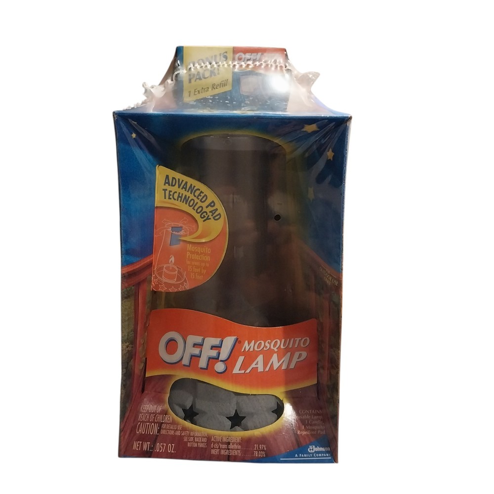 NOS Off! Mosquito Lamp – 1 Reusable Lamp, 1 Candle, 1 Insect Repellent Pad 2003