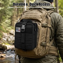 250 PCS Survival First Aid Kit – Outdoor Emergency Trauma Gear, Tourniquet, MOLL