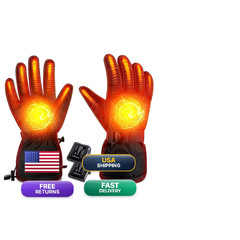 Baowenqier Heated Gloves For Men And Women Rechargeable 7.4V 3200Mah Eletric
