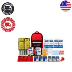 Essential Emergency Survival Kit – Backpack with First Aid, Food & Lightsticks