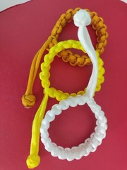 3 Pack Handmade Mad Max Style Adjustable Paracord Bracelets 7.5″ Diamond Knott.