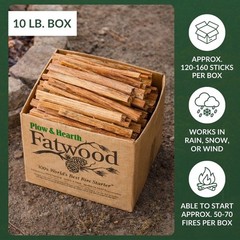 10 LBS Fatwood Fire Starter Sticks Organic Kindling, Easy Ignition Fat Wood, …