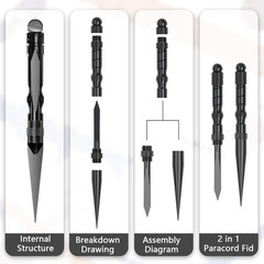 Paracord Marlin Spike-Pro Knotter Tools Lacing Needles Paracord Tools DIY Weavin