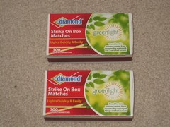 2 Pack – 600 Total Diamond Greenlight Strike On Box Large Wooden Kitchen Matches