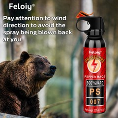 Feloiy Bear Spray Powerful Stream Strongest Legal Formula 11 Ounce 30 Ft