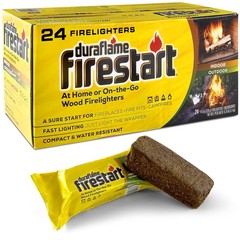 Duraflame Fire Starter for Indoor and Outdoor Use 24 Pack, Brown