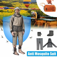 Outdoor Anti Mosquito Suit Clothing Net Mesh Bug Jacket Yarn Mittens Socks Pants