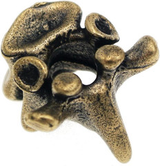 Retro Brass Vertebra Paracord Beads,Antique EDC Charms Pendant for Knife Lanyard