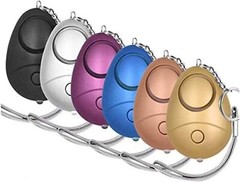 6Pack Safe Sound Personal Alarm Keychain 140DB with LED Light for Women Children