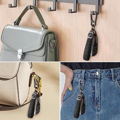 Carabiner Keychain, Universal Heavy Duty Woven Handmade Leather Key Chain, Ca…