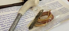 Skeets Houtches Magnesium Fire Starter Flint Steel Striker Basic Survival Tool
