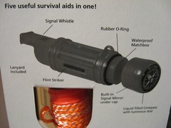 Coghlan’s 5 in 1 Survival Aid – Waterproof Box, Flint, Whistle, Luminous Compass